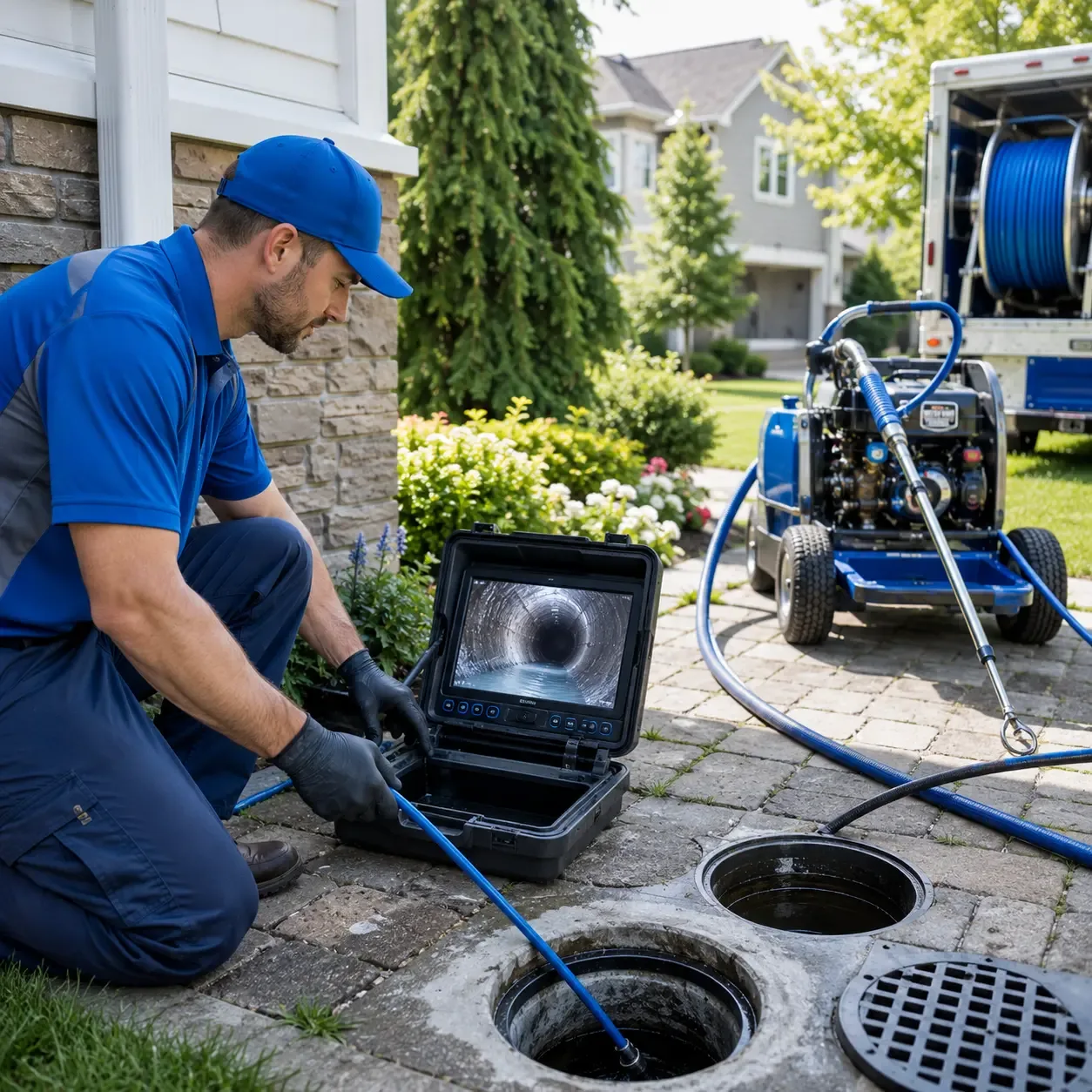 Outdoor drain cleaning professionals serving Bend, TX